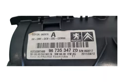 PSA / Stellantis Klapbaar informatiedisplay (6593Q1)