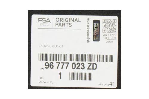 PSA / Stellantis Hoedenplank 2008 (96777023ZD)