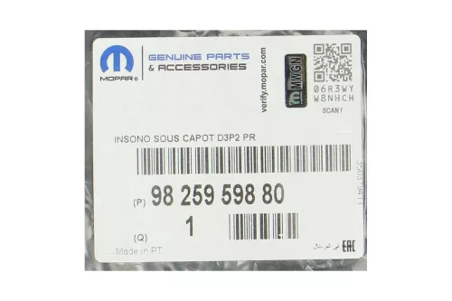 PSA / Stellantis GELUIDDICHTING (9825959880)