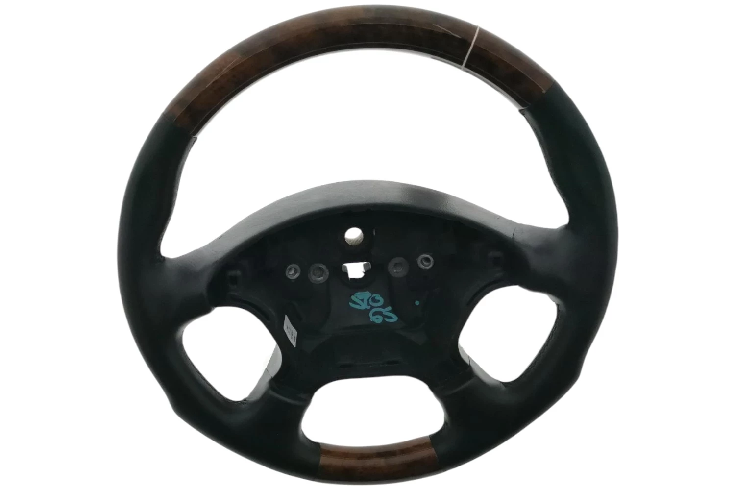 Stuurwiel Hout/ leer (C56JL)