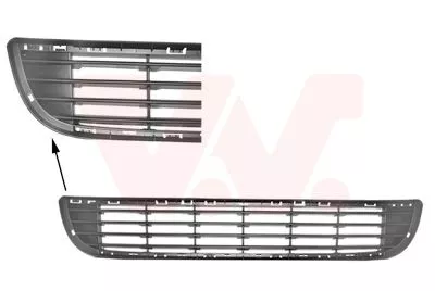 aftermarket C219CT - T3 B9/ VOORBUMPERGRILLE ONDER/ ZIE.7414ZN (C219CT)