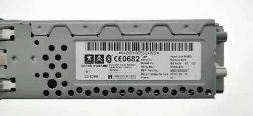  C229EG - RADIO +NAV.SYSTEEM/ ZIE 6579CP RP 16095878XT 1616962180 (C229EG)