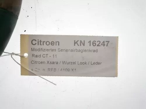 PSA / Stellantis OT/ HOUT + ZWART LEER/ KN16247/ AIRBAG GESCHROEFD (0000031566)