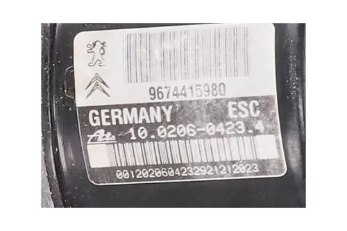 PSA / Stellantis ABS +ESP/ T3 A51/ ATE MK60-P djh0g10d878 (0000216510)