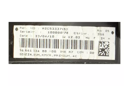PSA / Stellantis HDI 1.6 16V 9HZ DV6TED4/ KM.->210 TOER.->6000 MIDDEN (0000237140)
