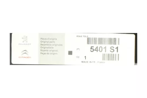 PSA / Stellantis 16 INCH/ STAAL TYPE3/ 7J CH5-32/5-GATS/ ZIE 5401S1 (0000255233)