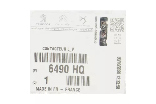 PSA / Stellantis T3 B9/ RECHTS/ +AUTO/ 4 PINS STEKKER/ 9662428277/ ZIE (0000307303)