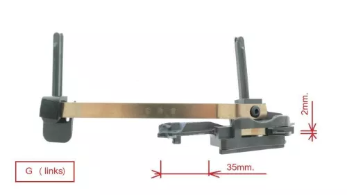 PSA / Stellantis PLURIEL/ INTERSLIDE GELEIDERSET LINKS / ZIE 8401HV (0000364585)