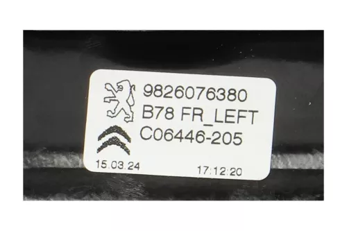 PSA / Stellantis MOTOR MET MECHANIEK/ B78/ BROSE 9675288980/ ZIE (0000368980)