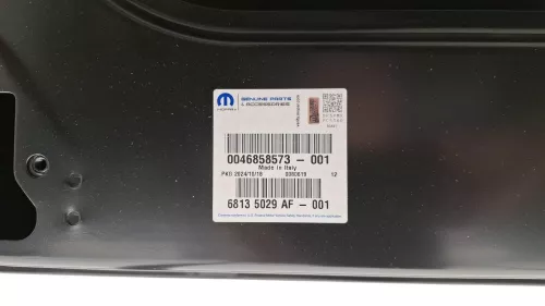 PSA / Stellantis T3/ RA/ VERHOOGD DAK/ HOOG 1900MM/ GEEN RUIT/ 68135029AF (0000384184)