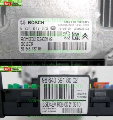 HDI 1.6 16V 9HZ 9HV 9H01 DV6ATED4 FAB/ HAND/ +AIRCO/ ECU